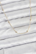 CM 14K Gold Renk Minik Top Zincirli Kadın Kolye