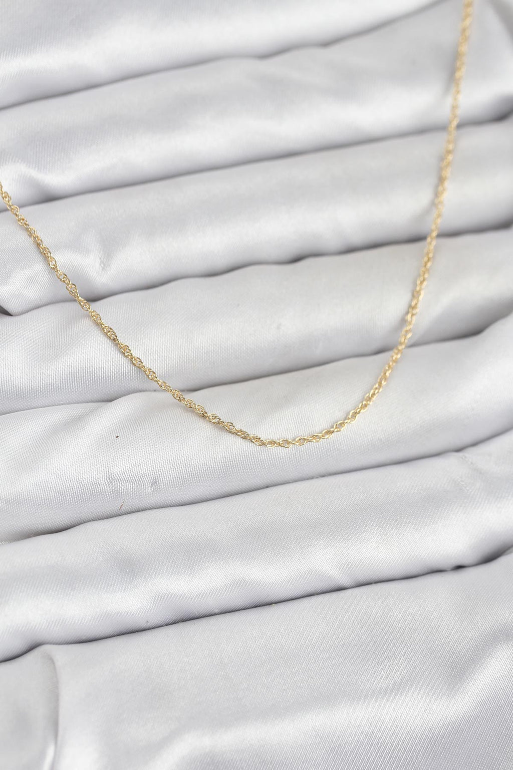 CM 14K Gold Renk Burgu Model 60 cm Kadın Kolye