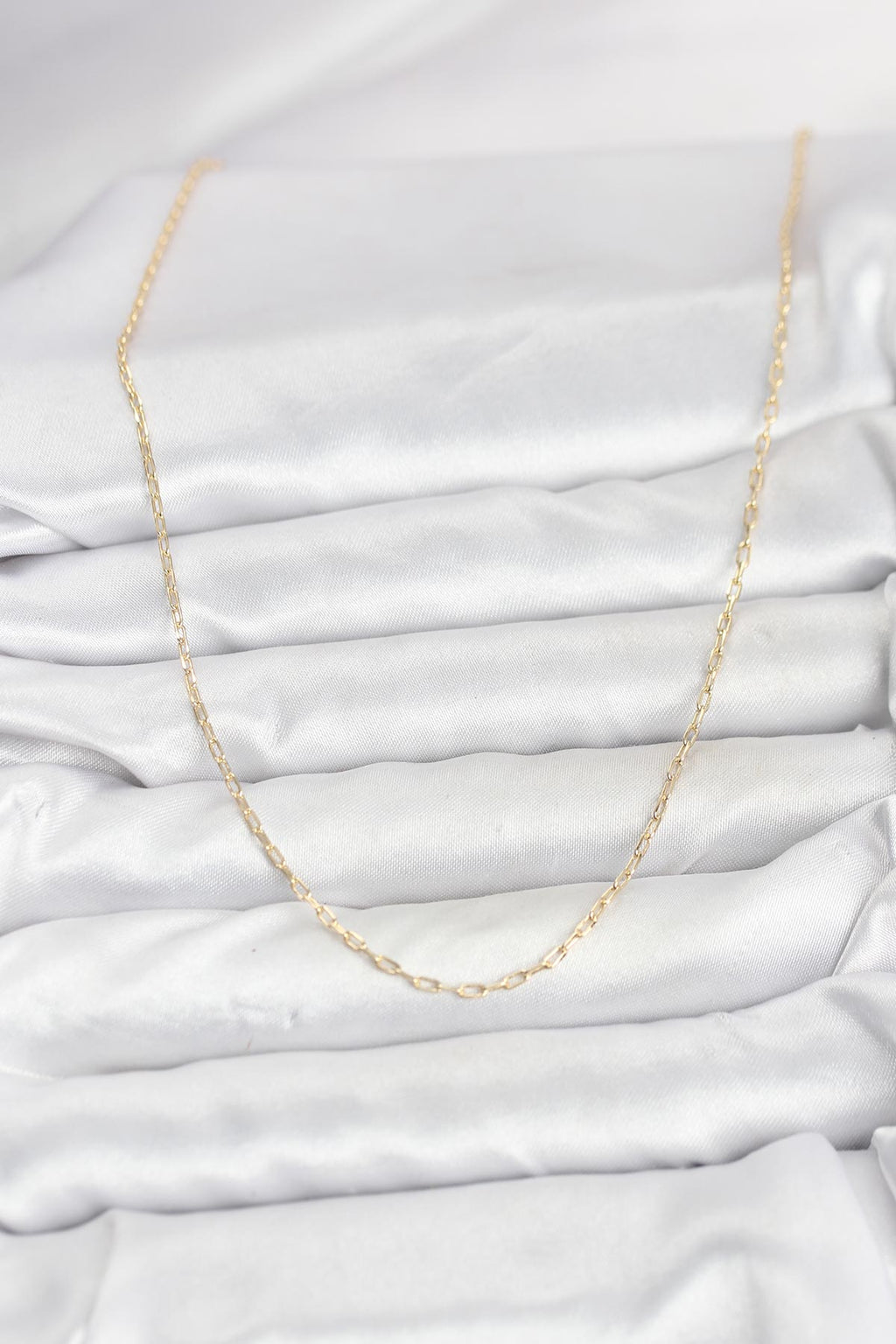 CM 14K Gold Renk Ataç Zincir Model 60 cm Kadın Kolye
