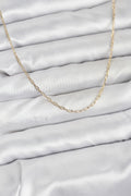 CM 14K Gold Renk Ataç Zincir Model 60 cm Kadın Kolye