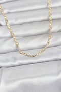 CM 14K Gold Renk Lazer Zincirli Model 60 cm Kadın Kolye