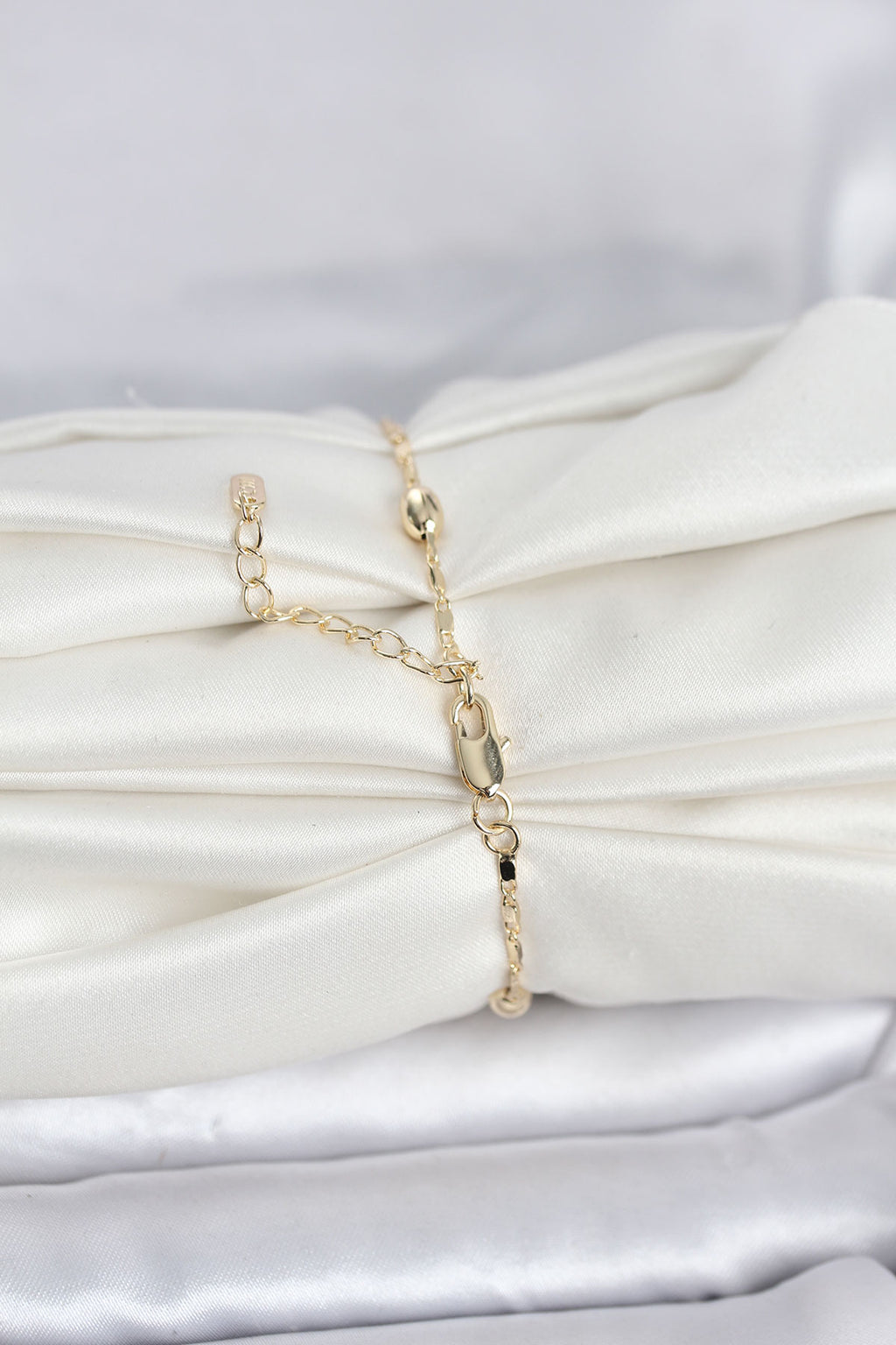 CM 14K Gold Renk Damla Topçuk Model Kadın Bileklik
