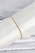 CM 14K Gold Renk Burgulu Zincir Model Kadın Bileklik
