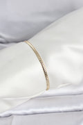 CM 14K Gold Renk Yassı Zincir Model Kadın Bileklik