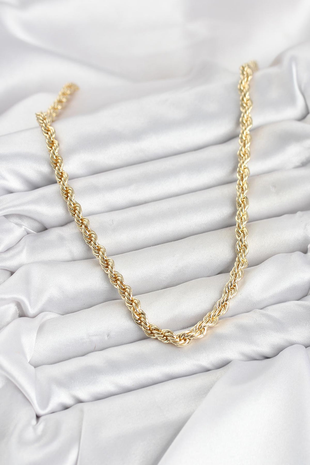 CM Burgu Model Gold Renk Pirinç 60 cm Kadın Kolye