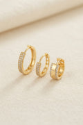 3 lü Set Gold Renk Halka Model Küpe