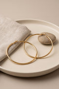 316L Çelik Gold Renk 66 mm Halka Küpe